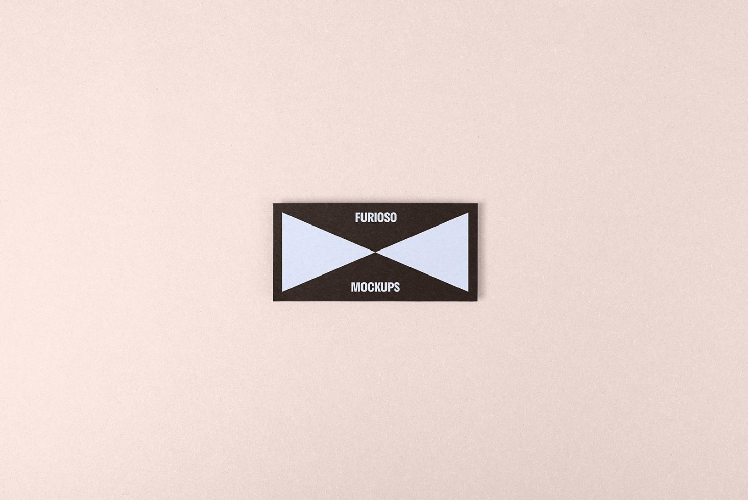 Minimal business card mockup with black and white design suitable for branding projects and graphic design presentations. Ideal for showcasing logos.