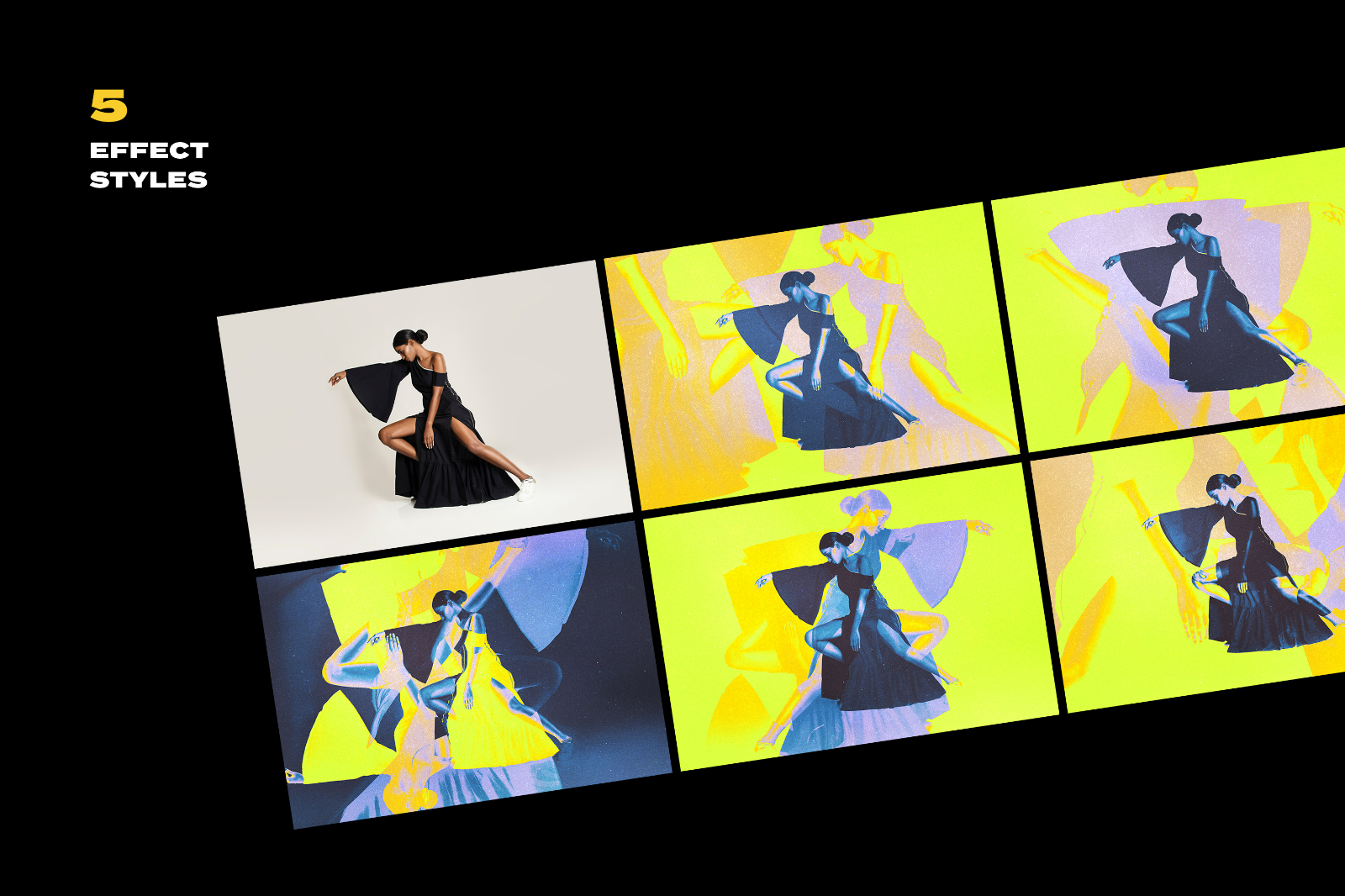 Neon Negative Photo Effect, Photoshop Effect Graphic | Supply.Family