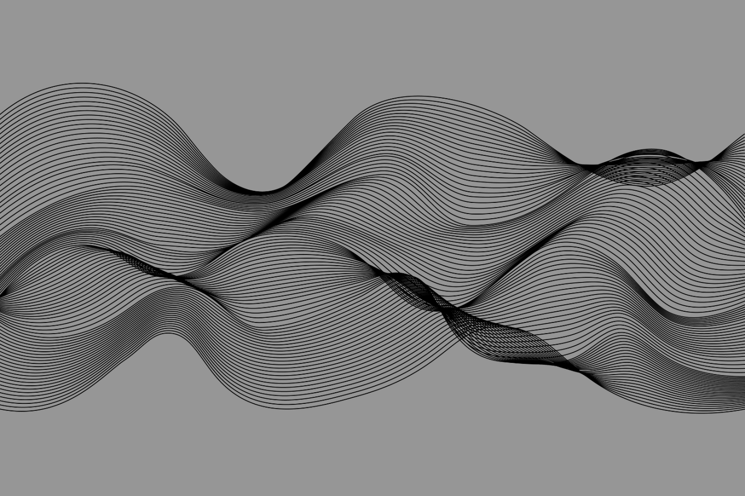 Abstract black wavy lines on a grey background digital graphic suitable for mockups templates backgrounds and graphic design projects ideal for designers files