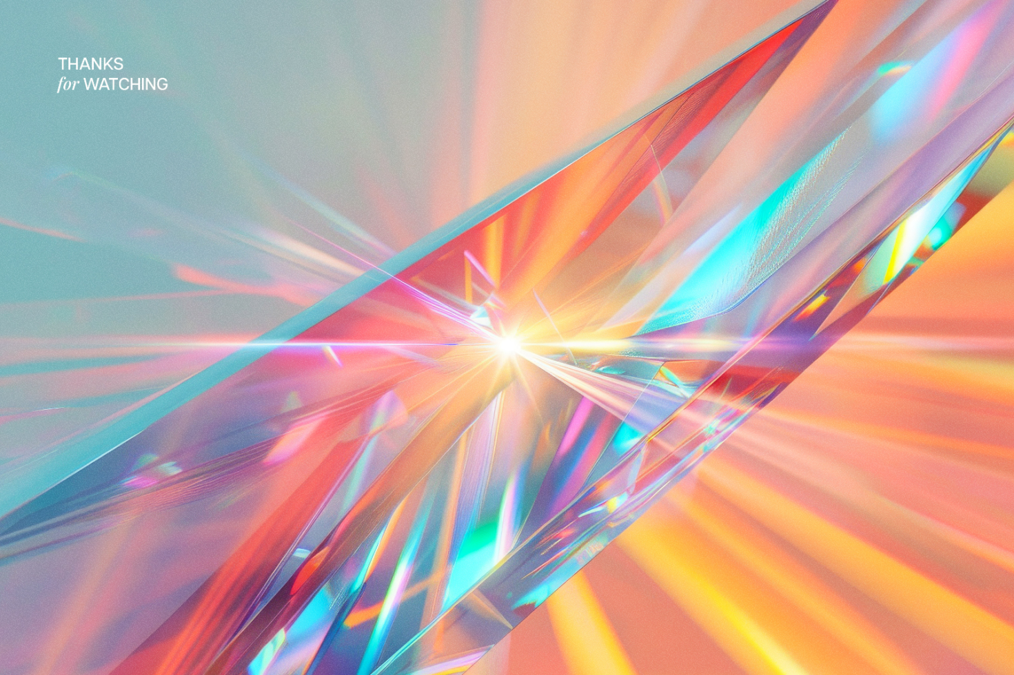 3D abstract art with vibrant rainbow-like colors and light reflections; futuristic digital asset suitable for inspiring designers.