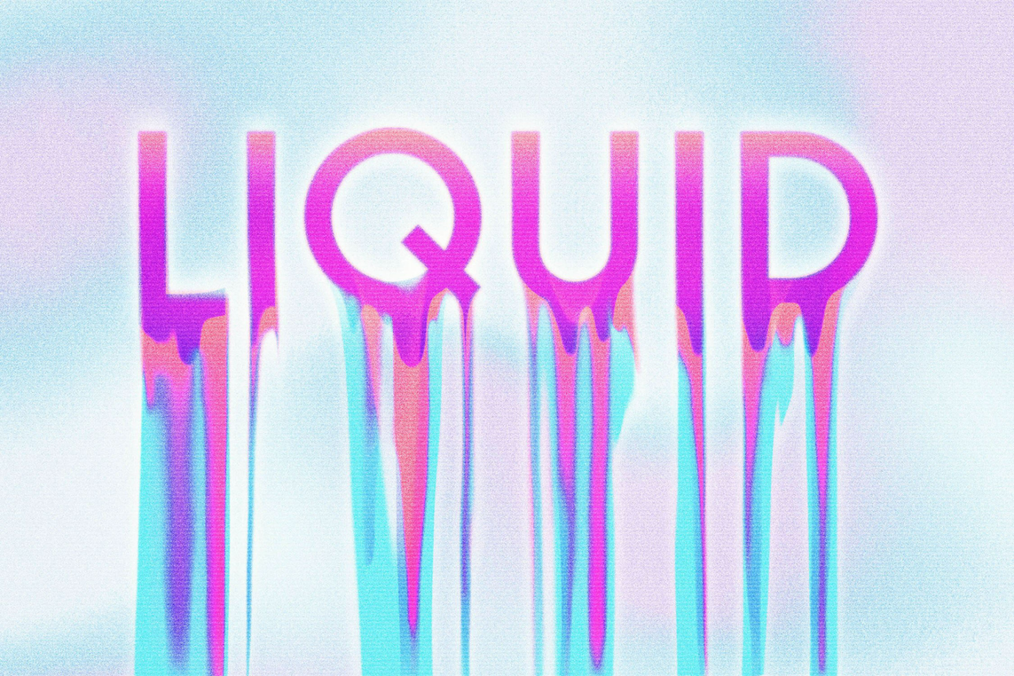 Dripping liquid typography digital art in vibrant colors. Perfect for digital assets, graphic designs, and visual mockups. Ideal for creative projects.