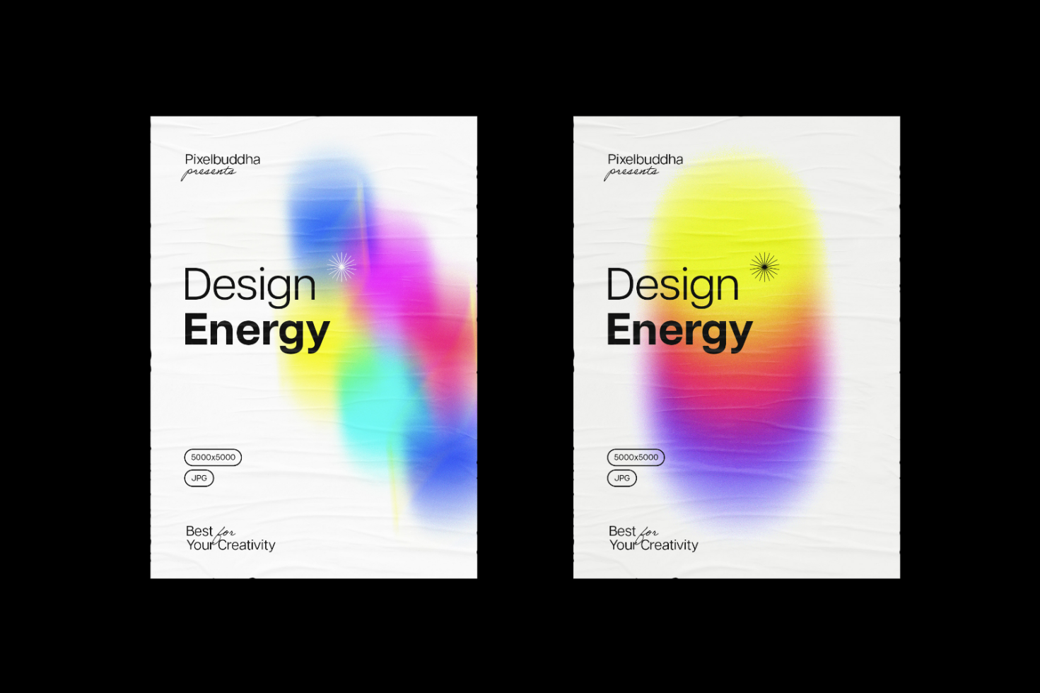 Abstract gradient graphic design templates showcasing vibrant, energetic colors. Ideal for designers seeking unique and creative assets for design projects.