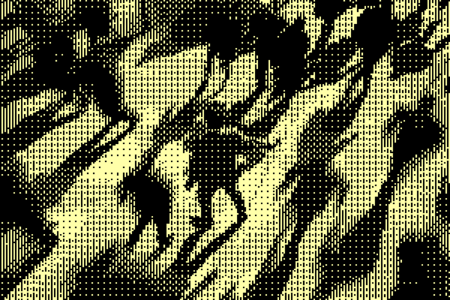 Halftone effect illustration of people walking in shadow. Graphic template for designers. Retro-inspired abstract art. Perfect for mockups and graphics.