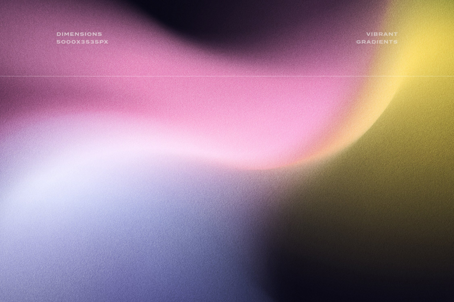 Abstract gradient background template with vibrant pink, purple, and yellow hues. Perfect for graphic design projects. Dimensions 5000x3535px.