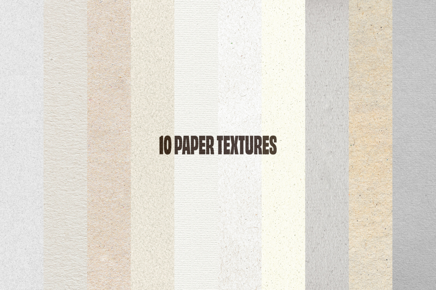 10 paper textures pack showcasing a variety of paper styles for digital design use ideal for mockups templates graphics fonts high quality.