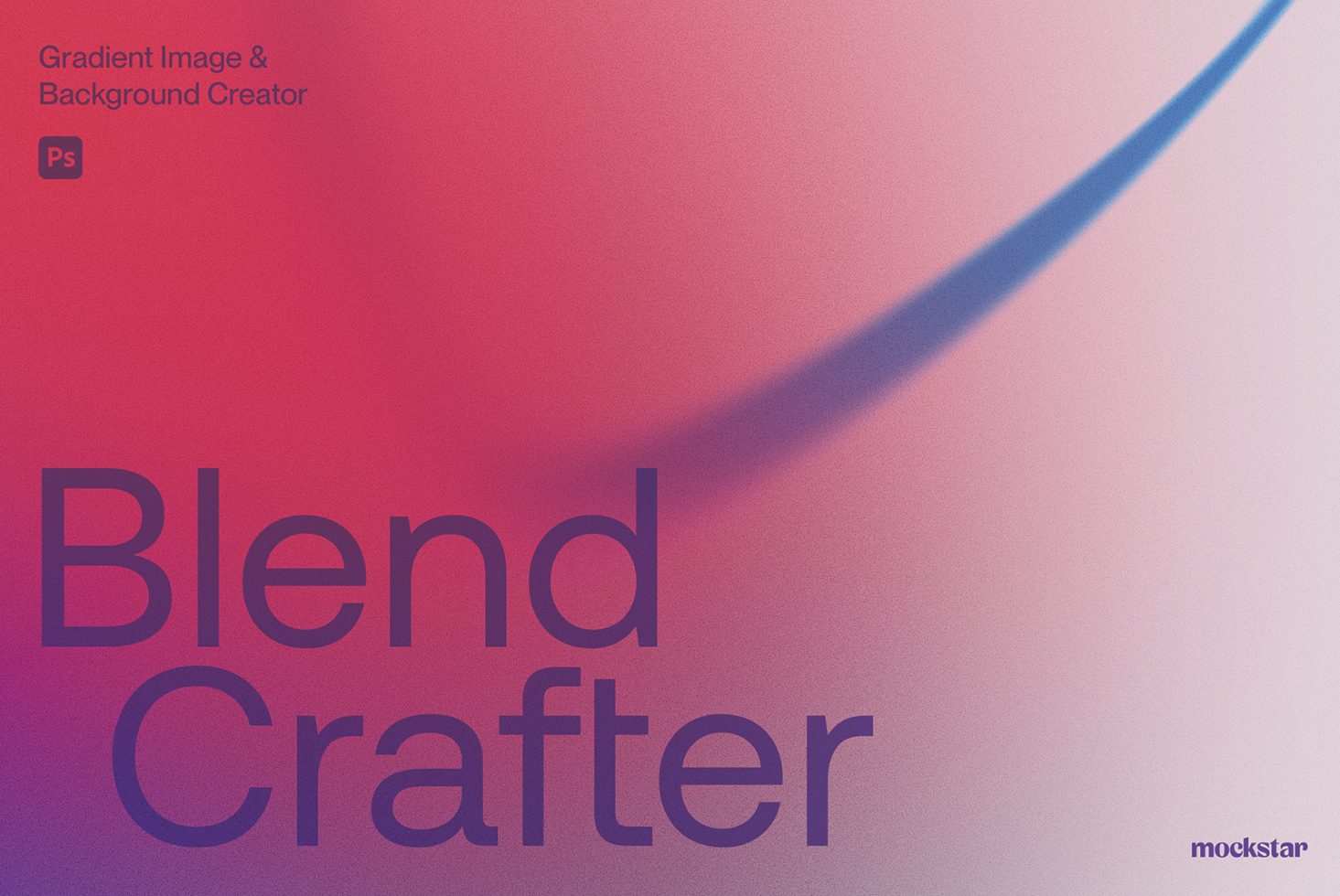 Blend Crafter Gradient Image and Background Creator for Photoshop vibrant red and pink design asset graphics digital mockup design resources for designers