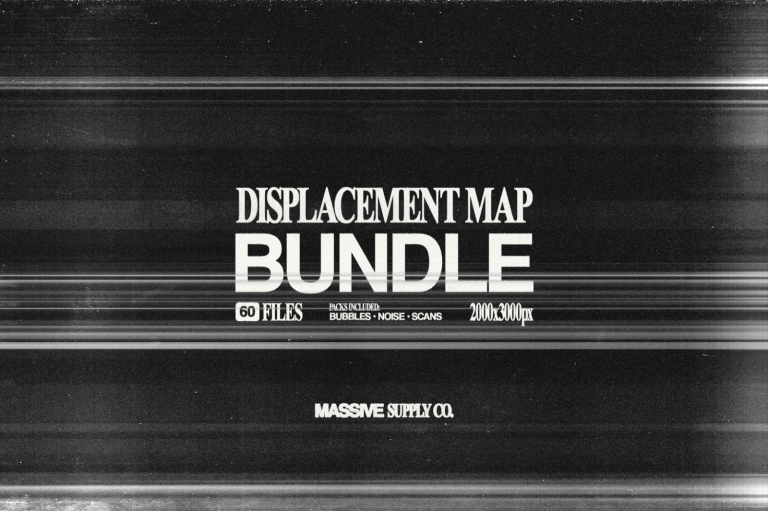 DISPLACEMENT MAP BUNDLE | 60 PSD DISPLACEMENT MAPS, Texture Graphic ...