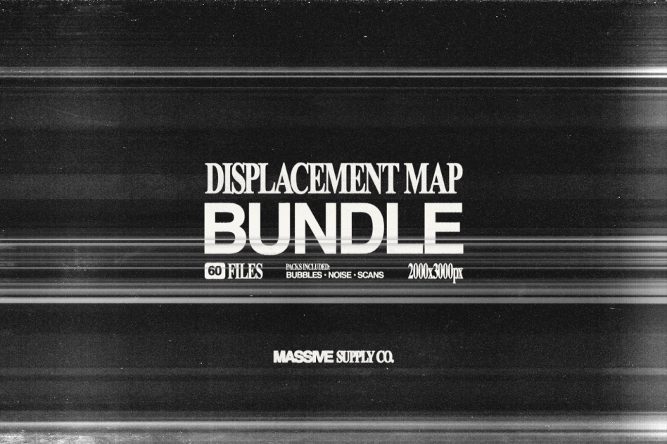 Displacement Map Bundle 60 Files 2000x3000px Includes Bubbles Noise Scans perfect for designers looking for high-quality textures Mockups Graphics Templates.