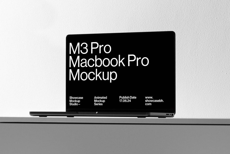 M3 Pro Macbook Pro Mockup for designers and digital assets. Perfect for showcasing designs, templates, and mockups. Publish Date: 17.06.24.