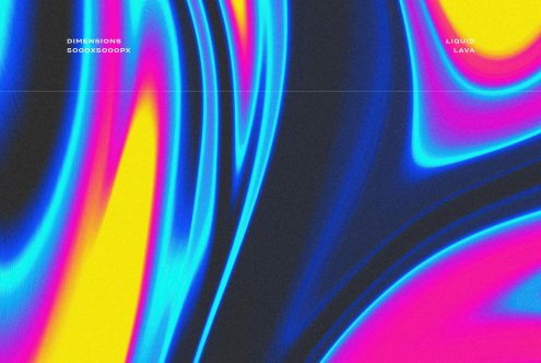 Abstract liquid lava gradient background in vibrant neon colors. Dimensions 5000x5000px. Perfect for design projects, mockups, templates, and graphics.