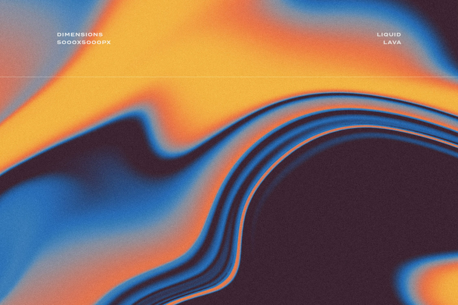 Abstract liquid lava gradient background in vibrant orange and blue hues suitable for graphic designers. High-resolution 5000x5000px for digital assets mockups.