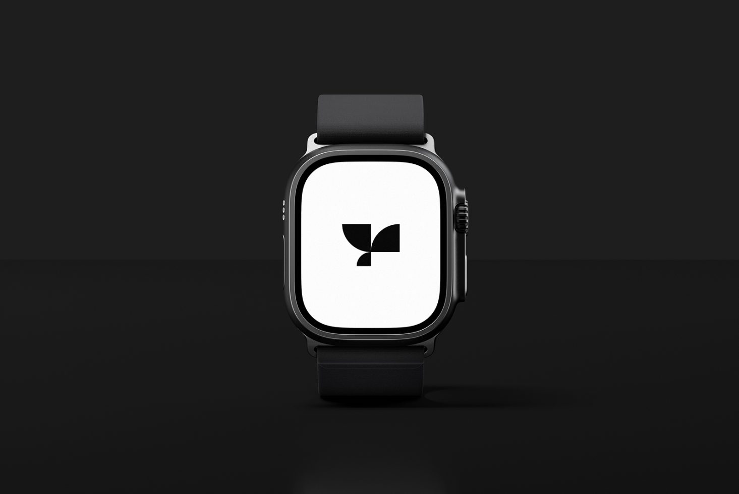 Smartwatch mockup in black and white featuring a sleek modern design perfect for designers creating digital assets templates and tech presentations