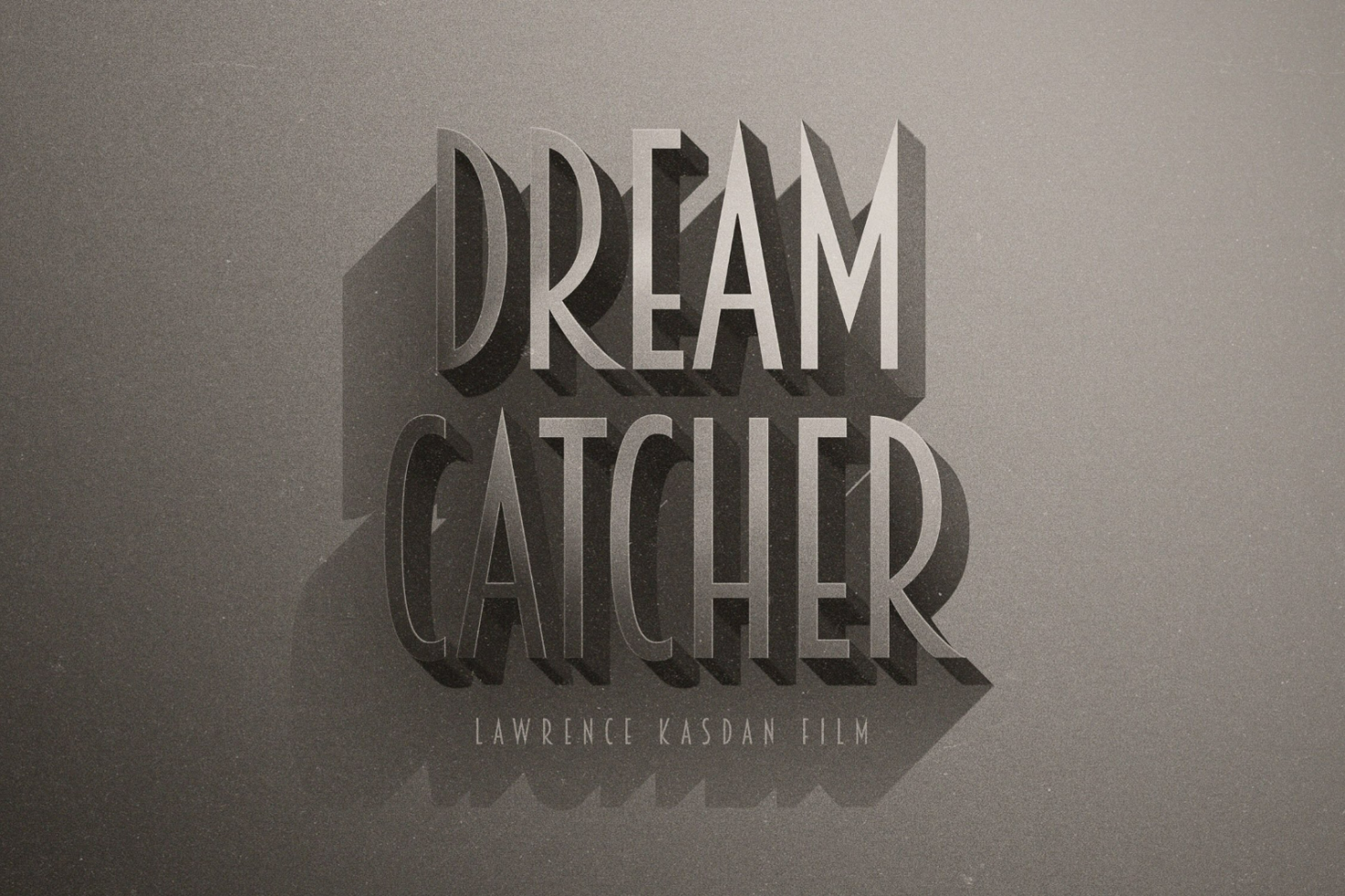 3D shadow text effect with Dream Catcher title, offering a retro-style typography design. Perfect for designers in the Graphics and Fonts category.