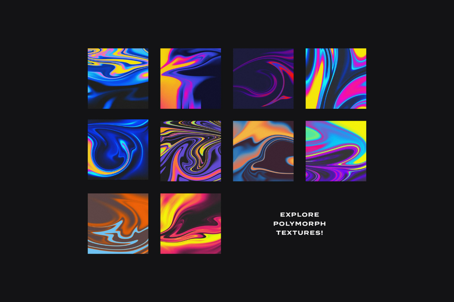 Colorful abstract polymorph textures for designers digital assets vibrant graphics templates creative mockups fluid patterns high quality design resources