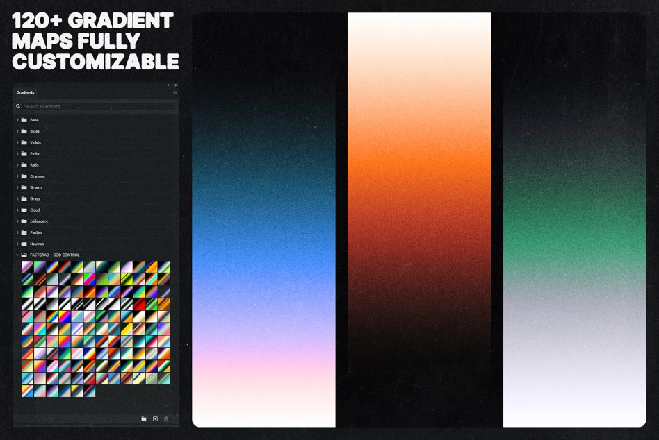 120+ customizable gradient maps for designers categorized by colors ideal for mockups graphics templates enhance your design projects with vibrant gradients