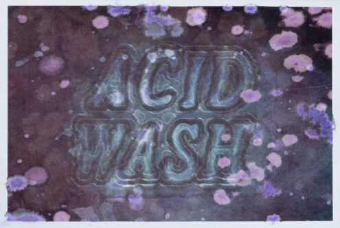 Acid wash texture with purple splatters for graphic design. Perfect for vintage aesthetics or as a background. Ideal for templates and mockups.