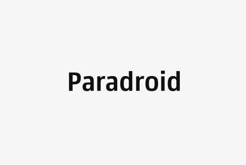 Bold sans-serif font named Paradroid displayed on a light background. Perfect for graphic design projects, typography, digital assets, templates, and branding.