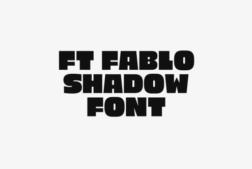 FT Fablo Shadow Font bold typography graphic design resource for designers mockups templates fonts visual identity branding creative projects professional use