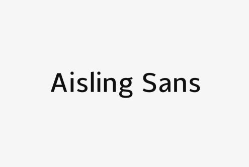 Aisling Sans font text on a light gray background ideal for graphic design Typography Sans Serif Fonts template Branding Creative Design Asset SEO Alt Description