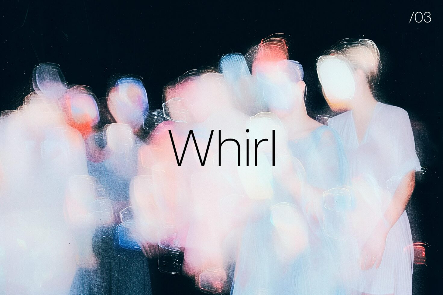 Abstract colorful blur with text Whirl, perfect for designers seeking creative graphics, overlays, or backgrounds. Ideal for mockups and design projects.