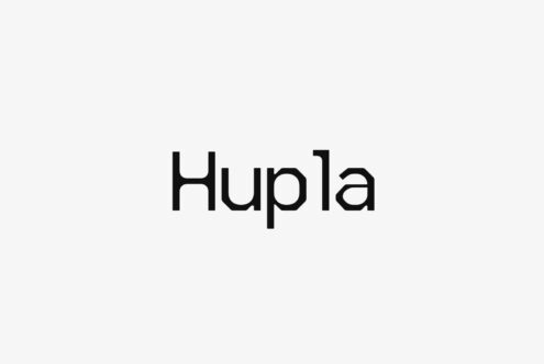 Modern sans-serif font Hupla displayed on a light background ideal for designers seeking contemporary typography options for digital assets and branding projects.