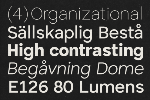 High-contrast modern sans-serif font design sample showcasing various weights. Perfect for digital design projects. Keywords: fonts, typography, graphics.