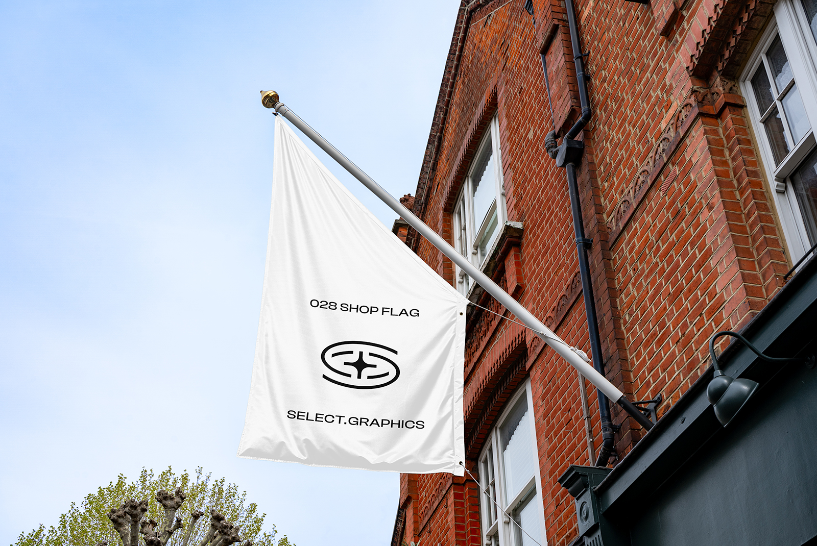 027 shop flag™, Object Mockup | Supply.Family