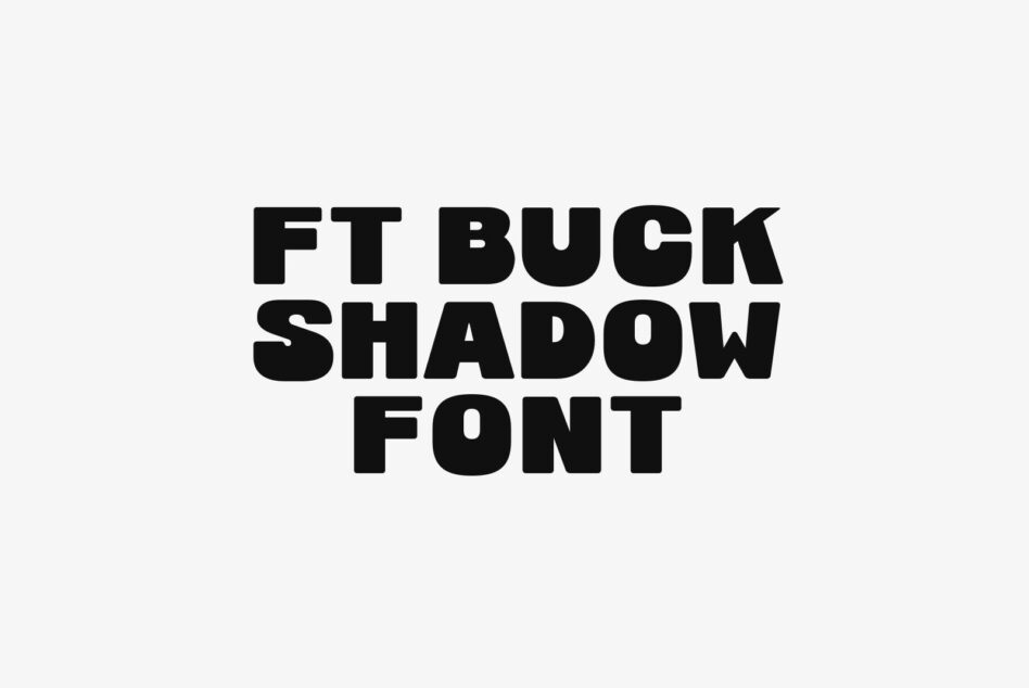 Bold 3D font design displayed as shadowed block letters on a light background. Ideal for graphic designers seeking unique typography styles.