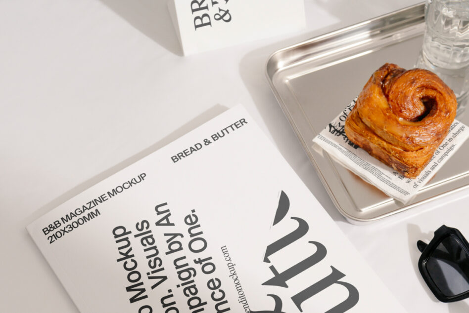 Magazine BandB Mockup, Print Mockup | Supply.Family