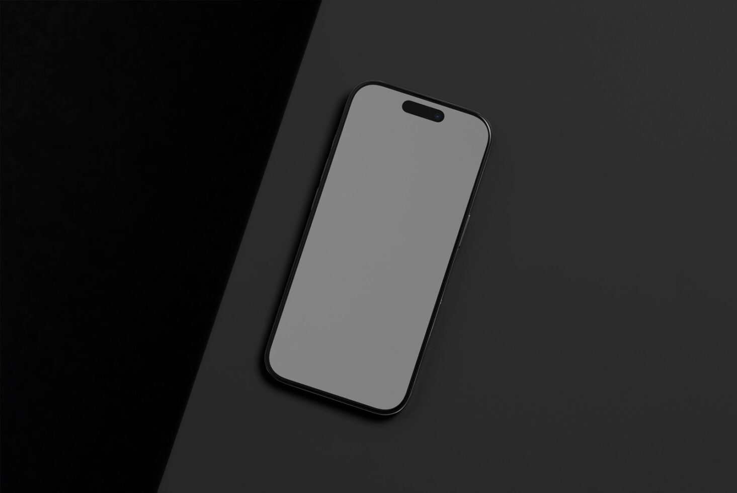 Smartphone mockup on a dark gray background perfect for showcasing apps UI UX designs and digital products ideal for designers template use SEO optimized