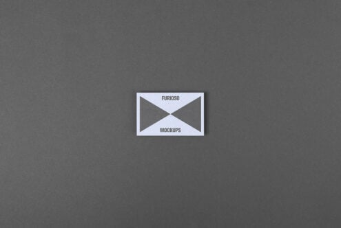 Minimalist business card mockup on dark background for designers Simple and clean design photography Suitable for branding and identity projects