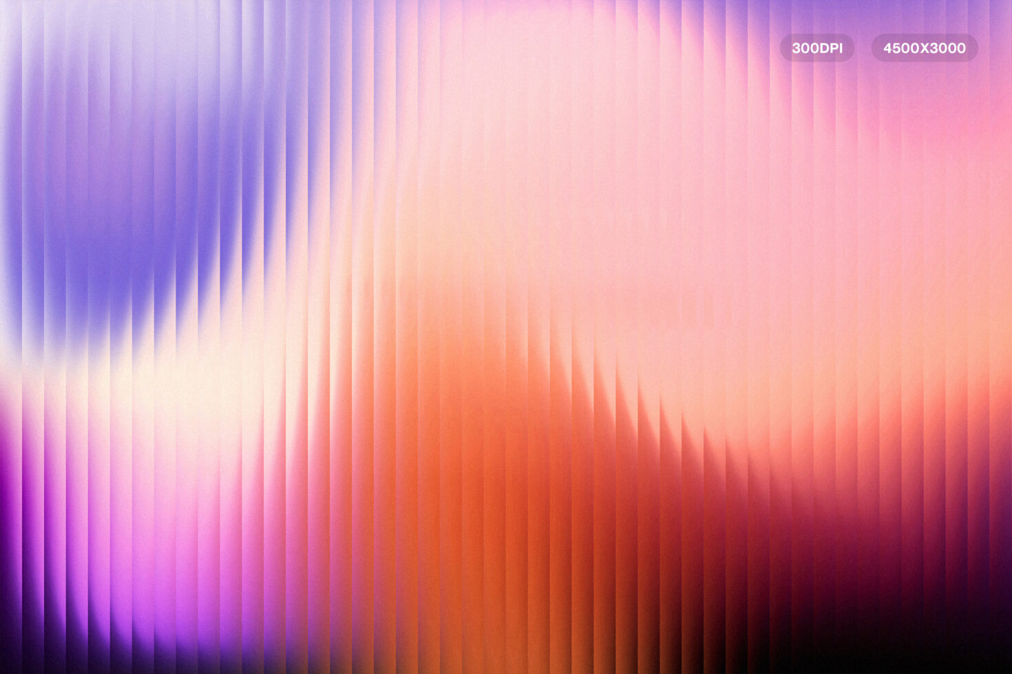 Abstract gradient texture with purple orange tones ideal for graphic design. High-resolution 300 DPI digital asset perfect for backgrounds and templates.