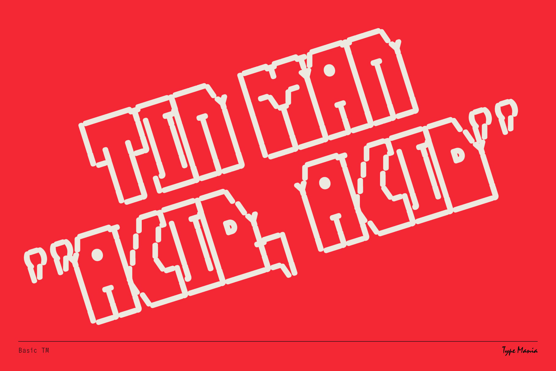 Solid red background with white italic text saying Twilight Raid spread diagonal