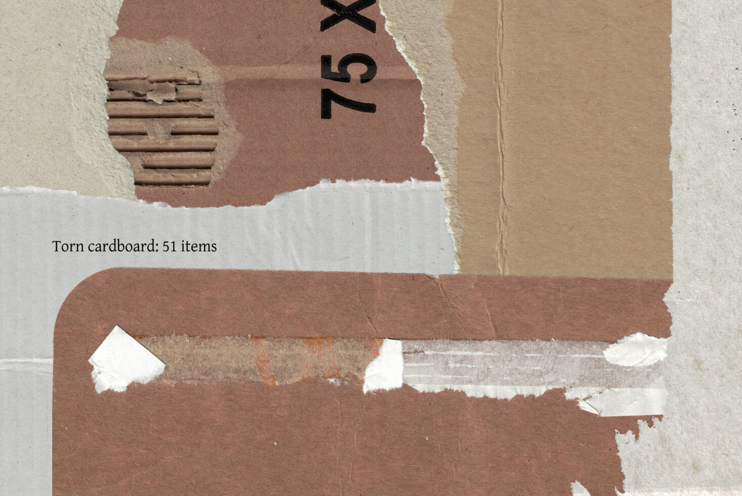 Torn cardboard textures collage ideal for designers and creatives seeking unique backgrounds in mockups templates or graphic projects textured paper design