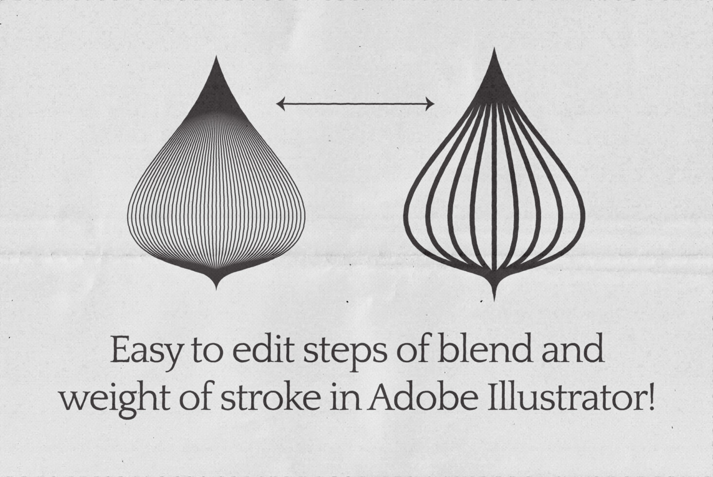 Edit blend steps and stroke weights in Adobe Illustrator with ease. Perfect for designers. Keywords: Mockup, Graphic, Design Tool, Illustrator.