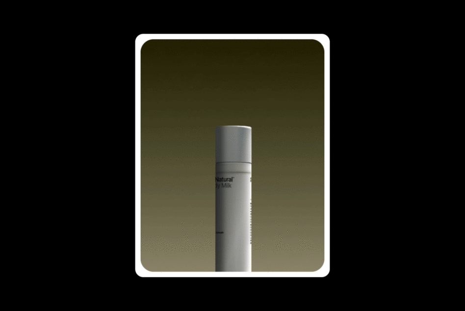 Minimalist mockup of a cylindrical product packaging with natural colors suitable for skincare cosmetics design. Ideal for branding presentations.