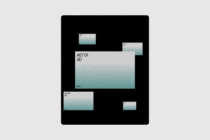 3D abstract template in gradient tones on black background. Ideal for digital designers. Useful for mockups graphics and creative projects.