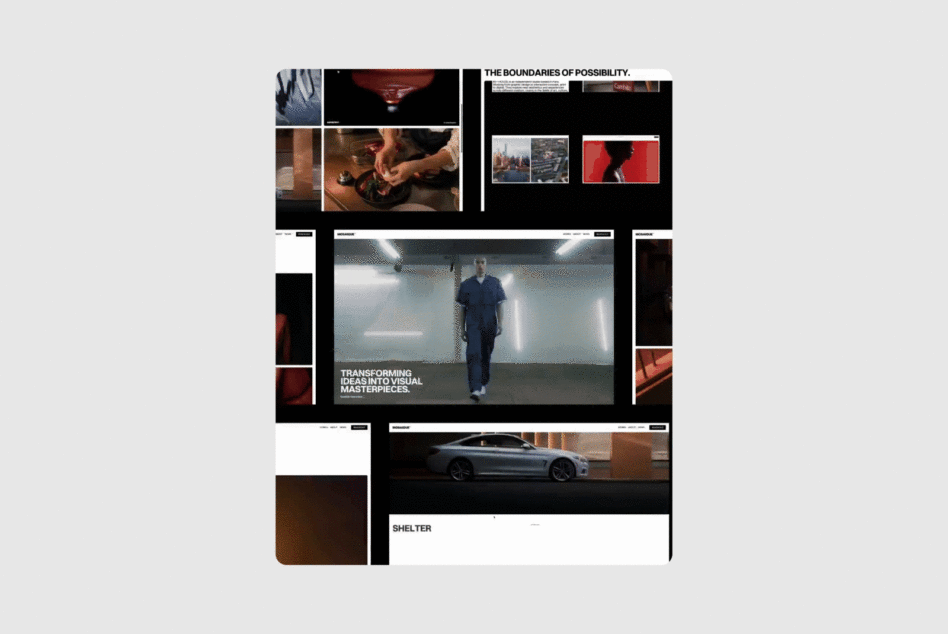 Dynamic visual layout featuring diverse graphics and templates. Ideal for creative designers seeking inspiration in digital assets and immersive experiences.