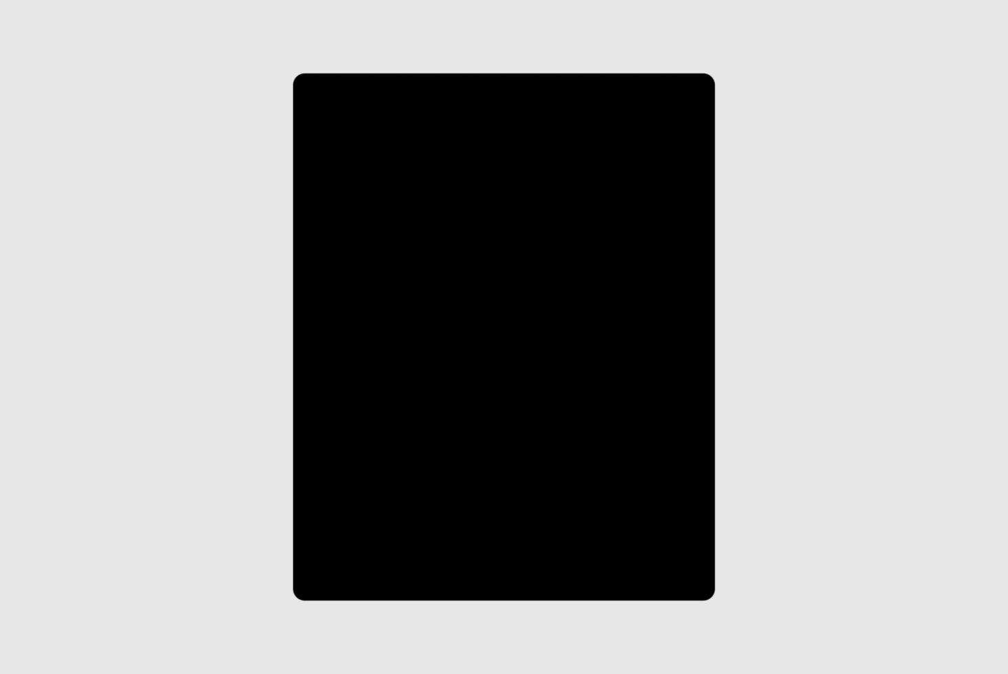 Minimal black square in center of light gray background, ideal for mockup designs or digital templates, versatile for creative design projects.