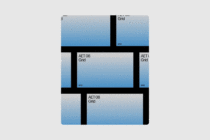 Abstract grid design template featuring black and blue rectangles. Ideal for graphic designers seeking modern layout mockups and design inspiration.