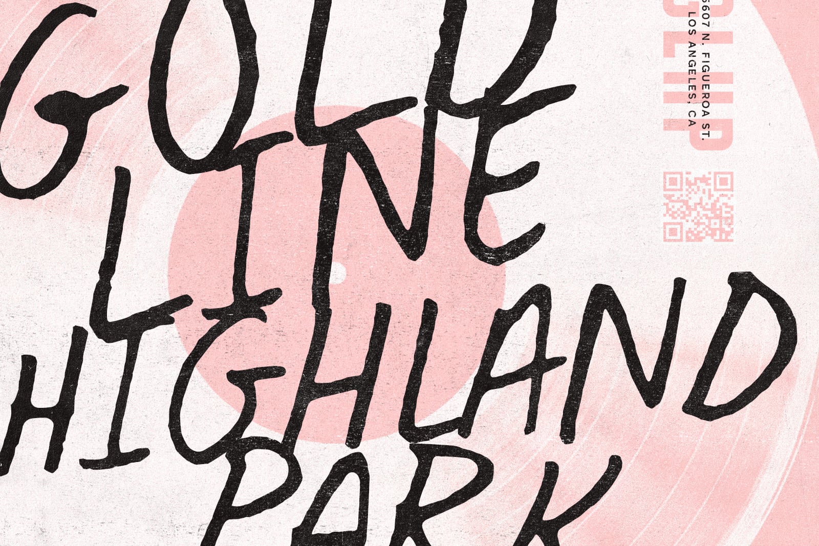 Handwritten black text on pink background reading Suckle Highland Park