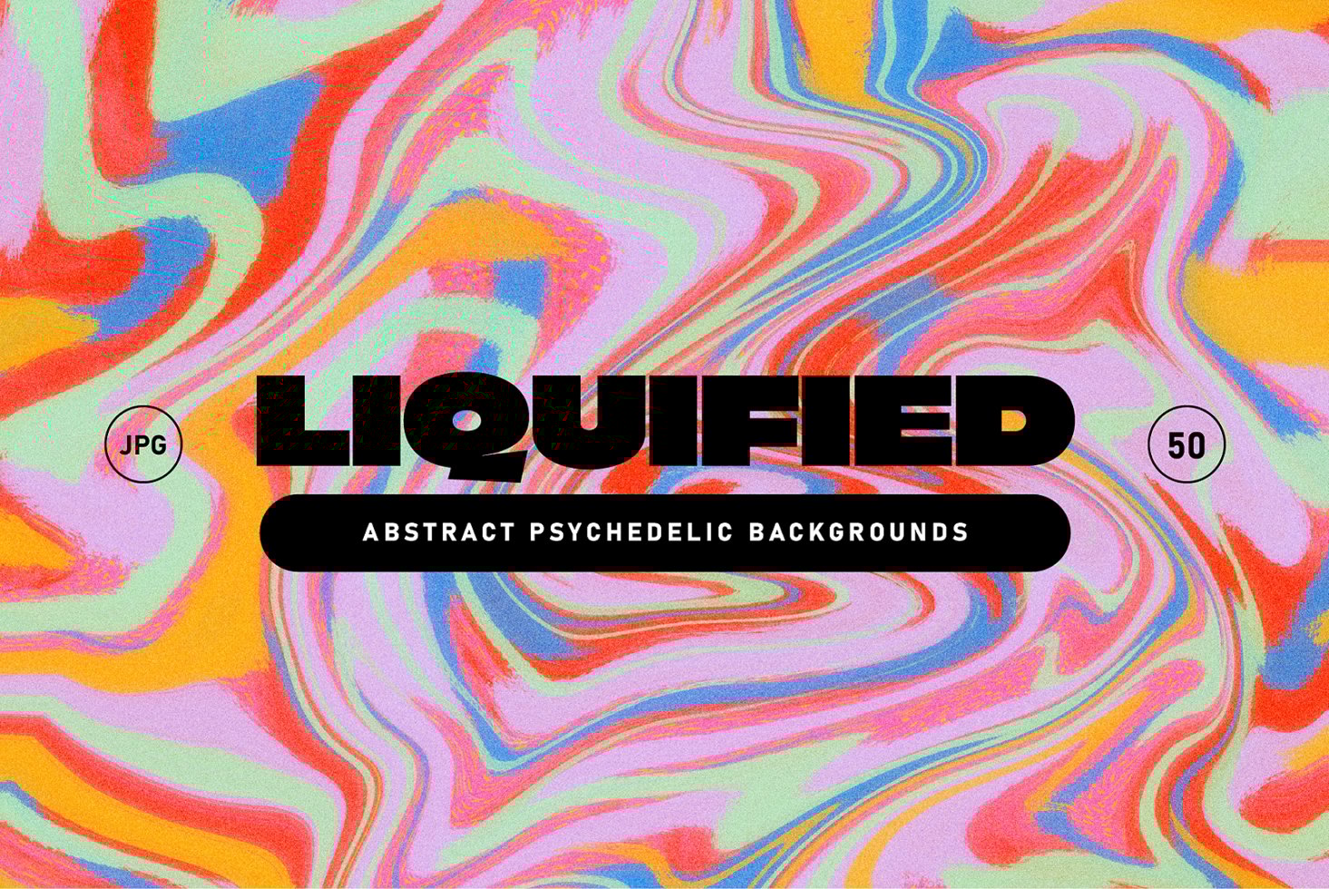Colorful abstract liquified design featuring swirled psychedelic patterns perfect for digital backgrounds templates and graphics for designers.