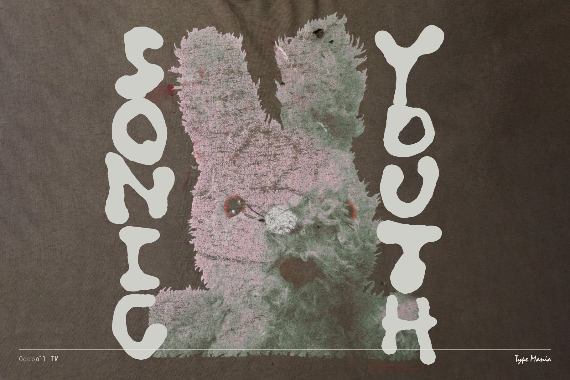 White organic letters spelling Clinic overlaid on textured grainy image