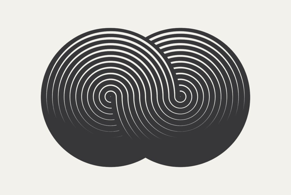 Abstract circular line pattern graphic design. Perfect for creative projects, templates, and backgrounds. Modern art, optical illusion, vector illustration.
