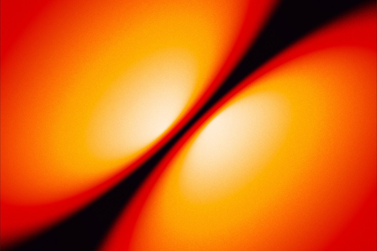 Diagonal flowing gradient from red to yellow with soft glowing blur effect