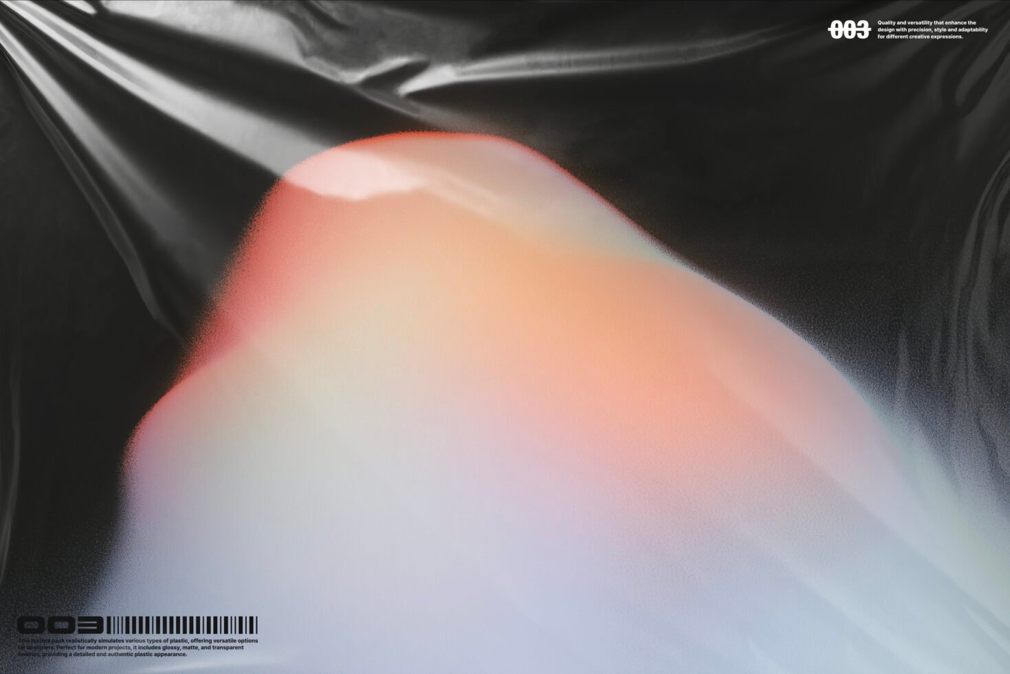 Abstract graphic design featuring a textured blend of black and vibrant pink-orange hues on a smooth surface. Ideal for modern design projects.