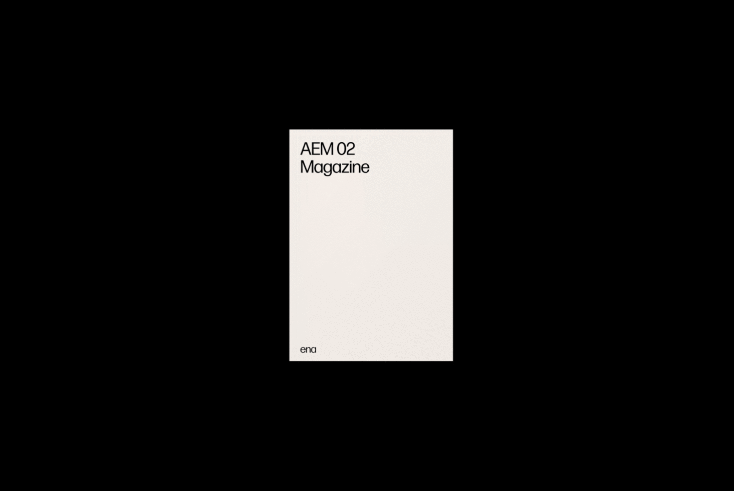 Minimalist magazine cover mockup on black background ideal for design presentations branding projects and editorial mockups perfect for designers.