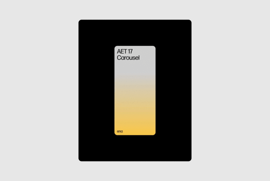 Minimalist AET 17 Carousel template with gradient background; essential digital asset for designers seeking sleek, modern mockups and graphics.