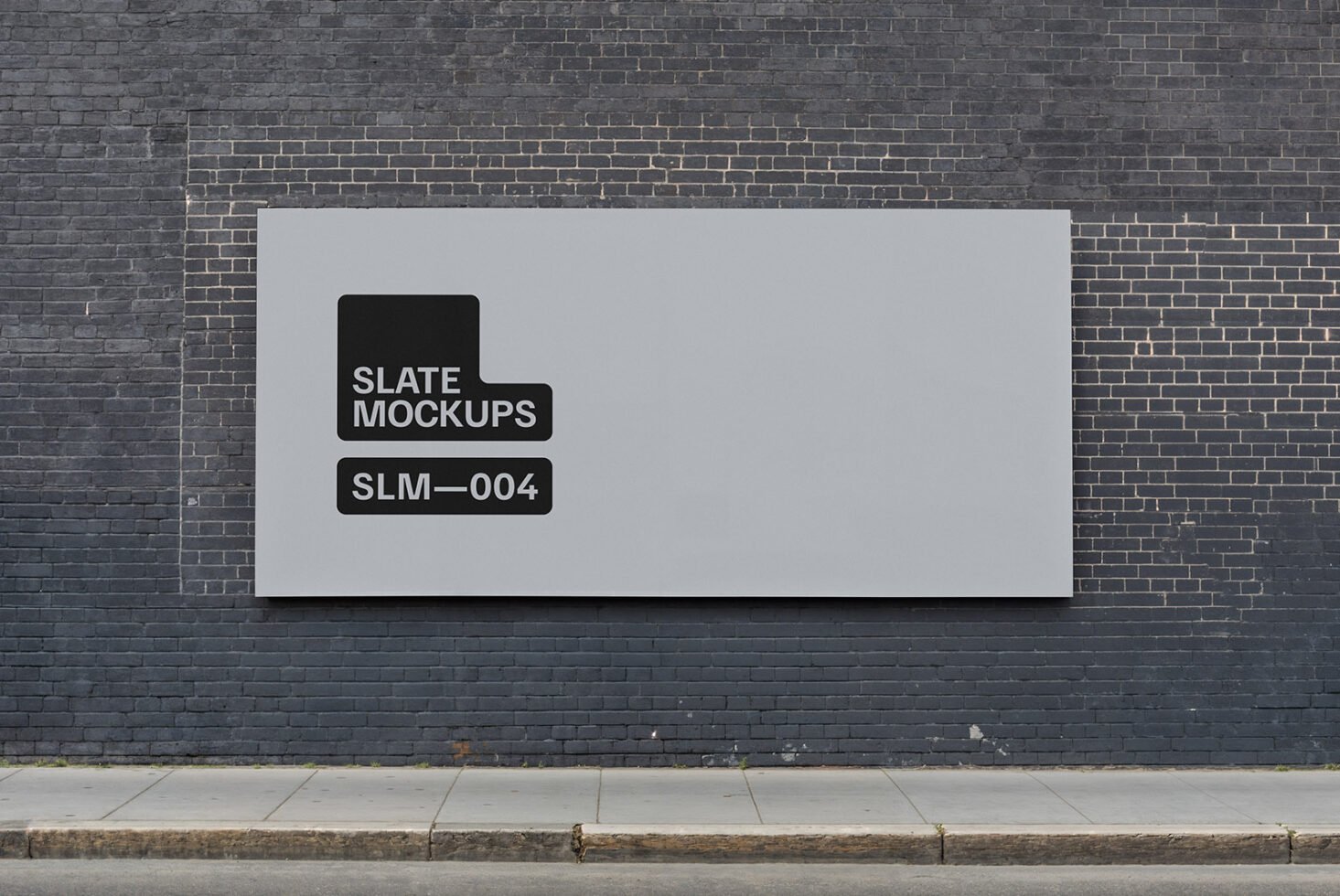 Wall mockup showcasing a large blank canvas for design presentation. Ideal for graphic designers seeking realistic urban environment mockups.
