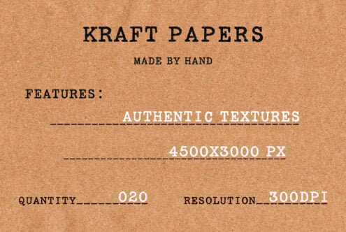 Kraft paper texture background for graphic design. Authentic textures 4500x3000 PX 300DPI resolution suitable for mockups and templates.